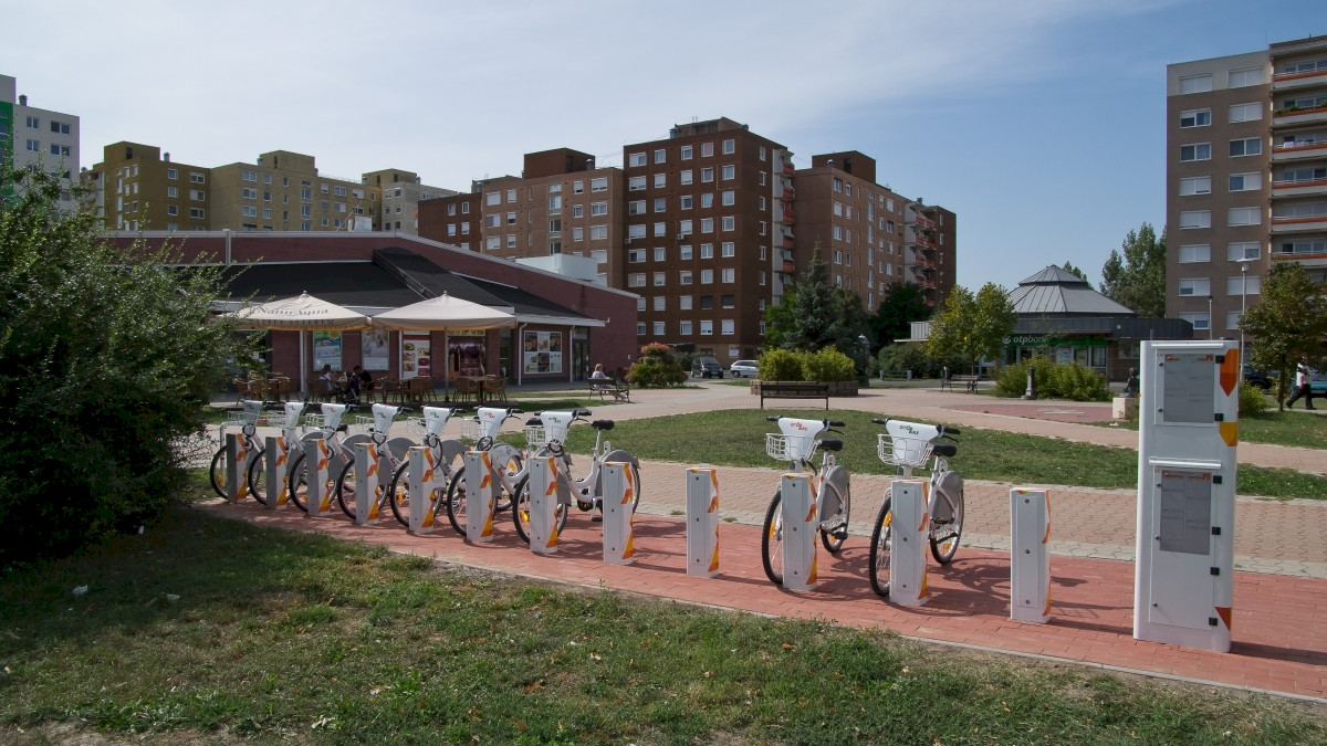 GyőrBike Public Bike Station Nr. 1.