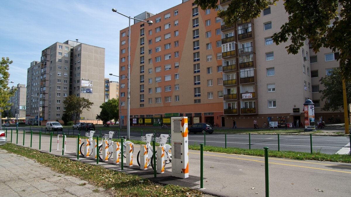 GyőrBike Public Bike Station Nr. 15.
