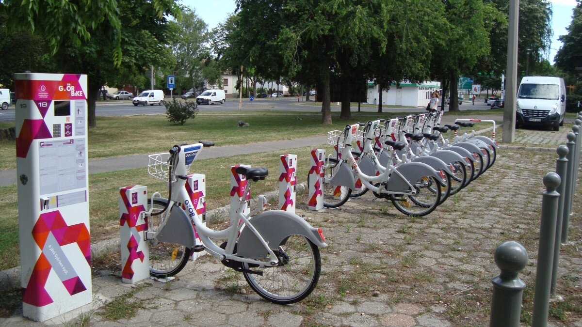 GyőrBike Public Bike Station Nr. 19.