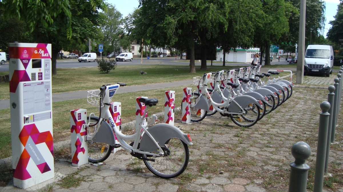 GyőrBike Public Bike Station Nr. 19.