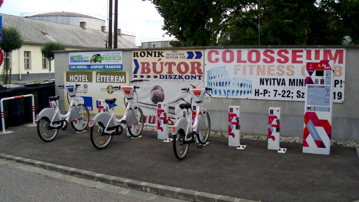 GyőrBike Public Bike Station Nr. 9.