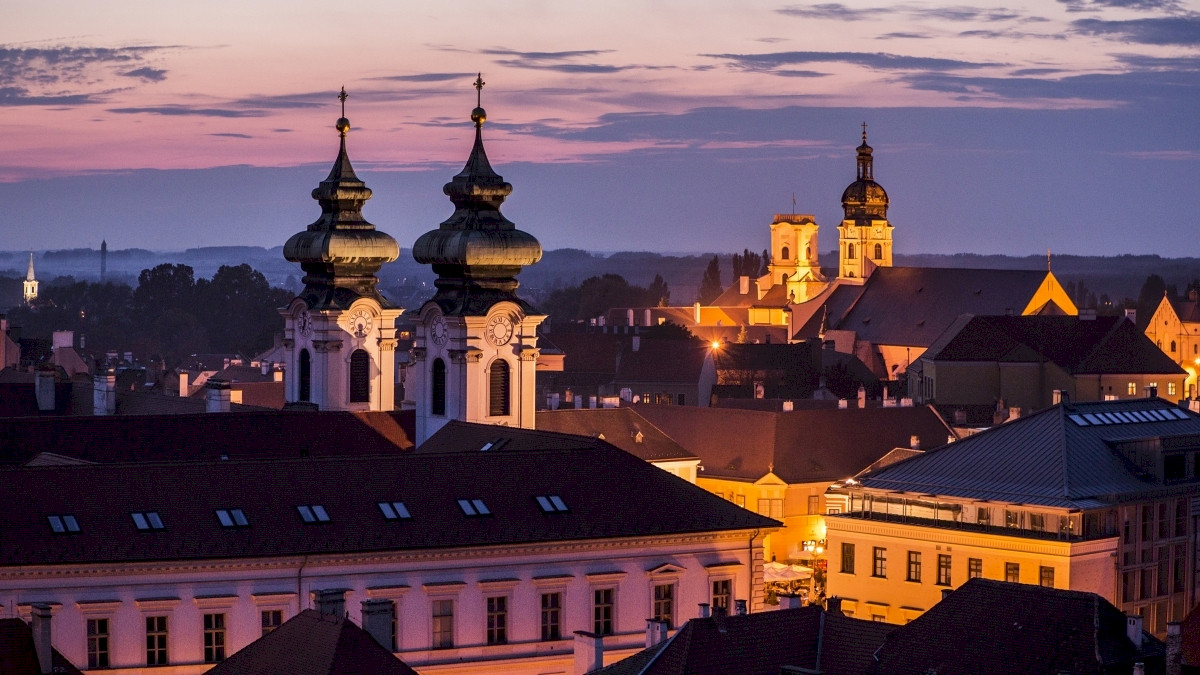 Sunset tour on the rivers of Győr